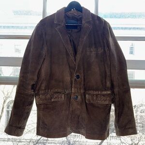 Brown suede Allsaints blazer size medium